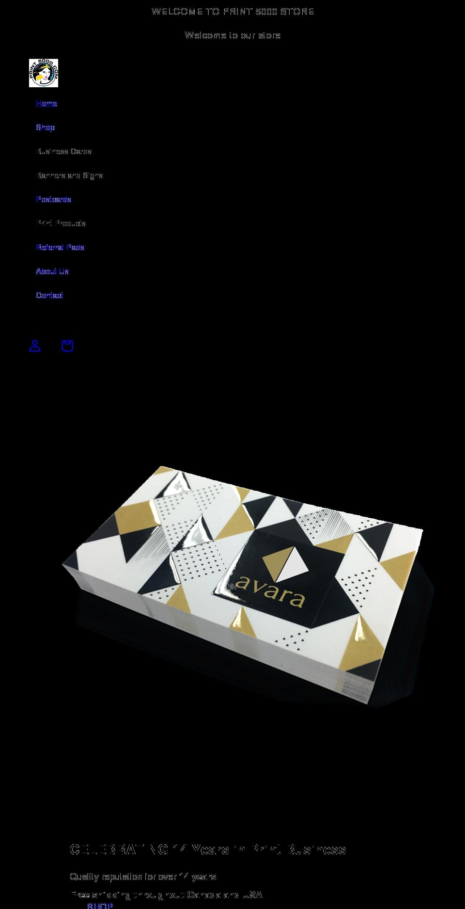 print5000.com shopify website screenshot