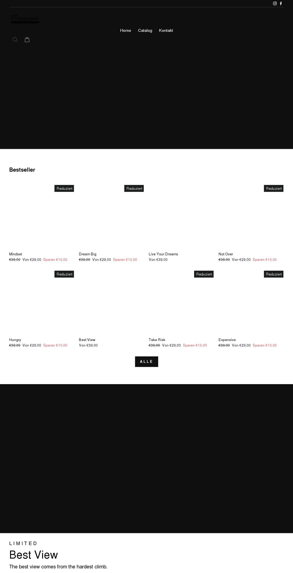 printament.net shopify website screenshot