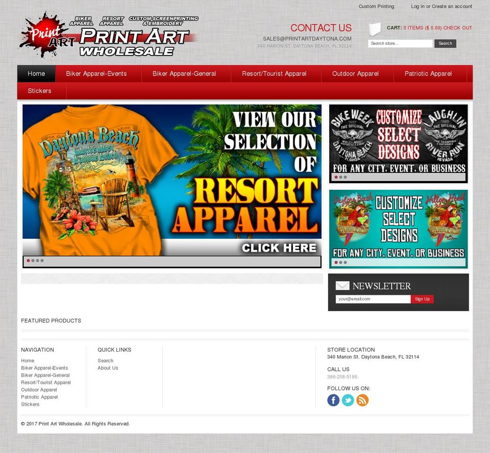 printartwholesale.com shopify website screenshot