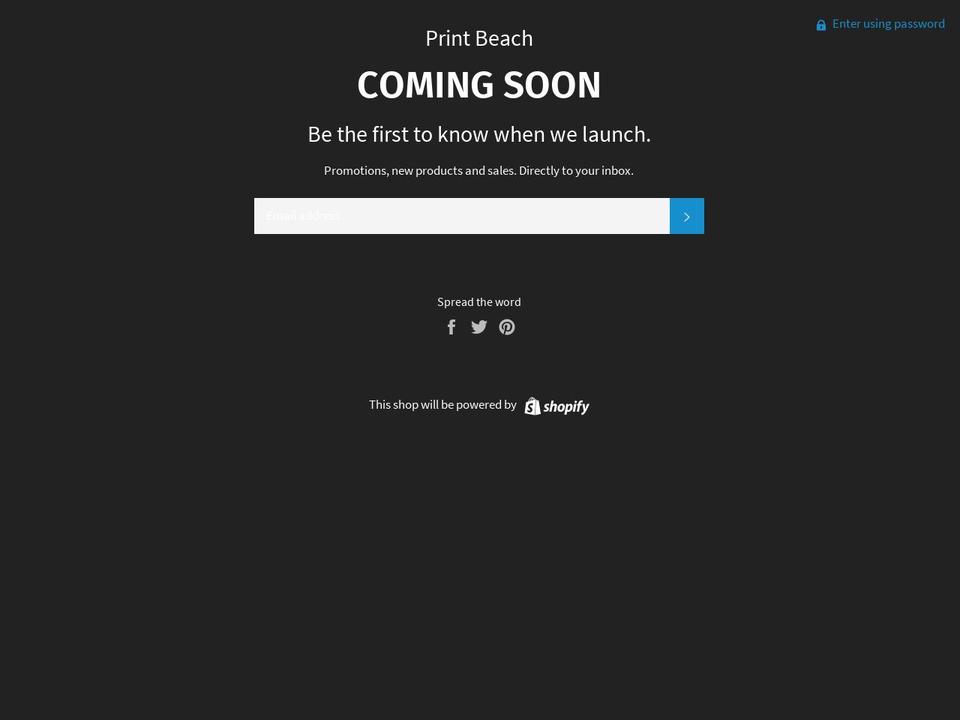 printbeach.com — Shopify storefront screenshot