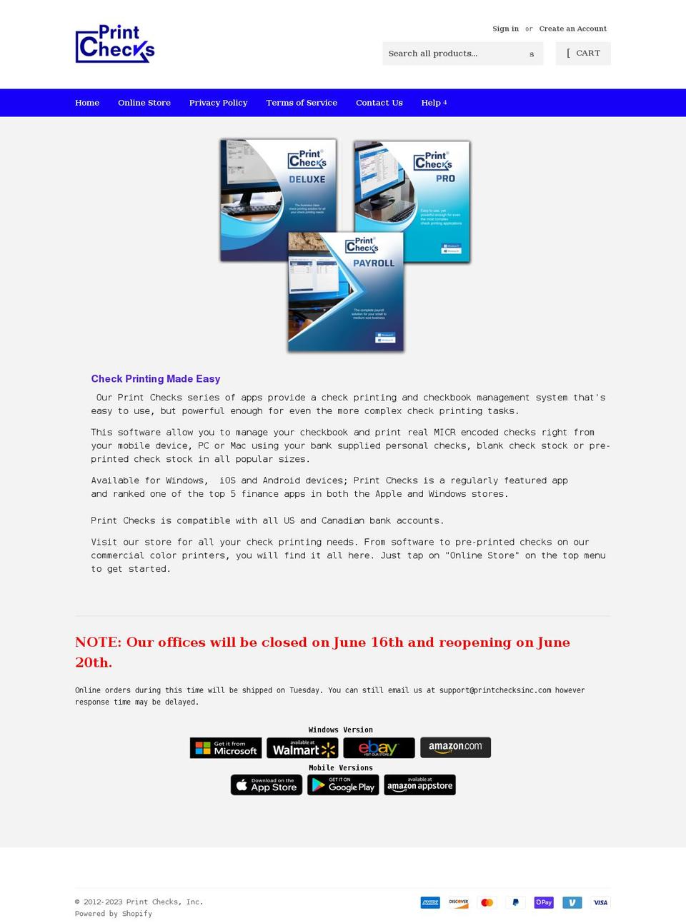 printcheckspro.com shopify website screenshot
