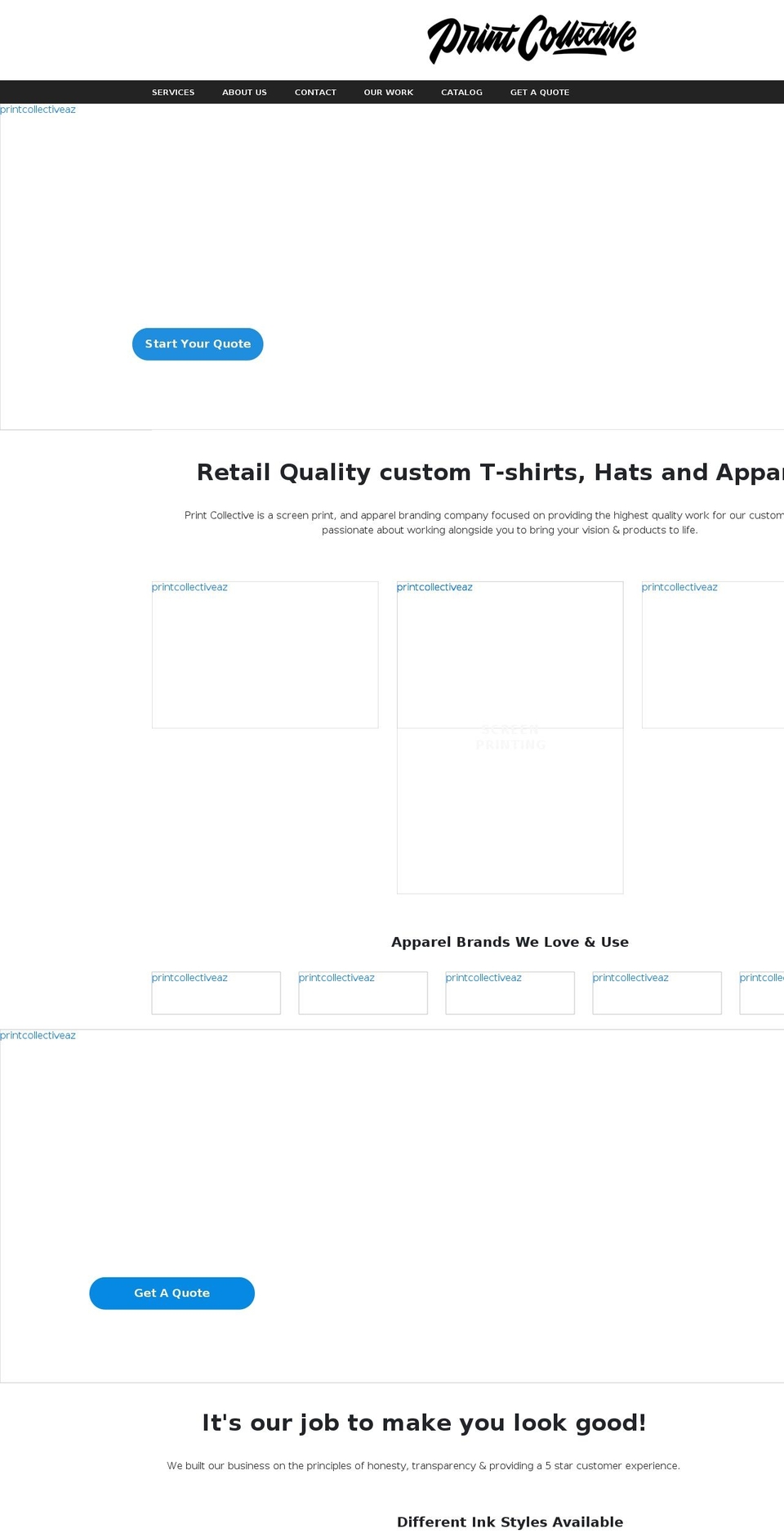 printcollective.com shopify website screenshot