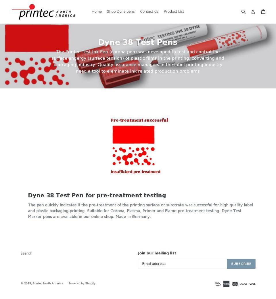 printecna.com — Shopify storefront screenshot