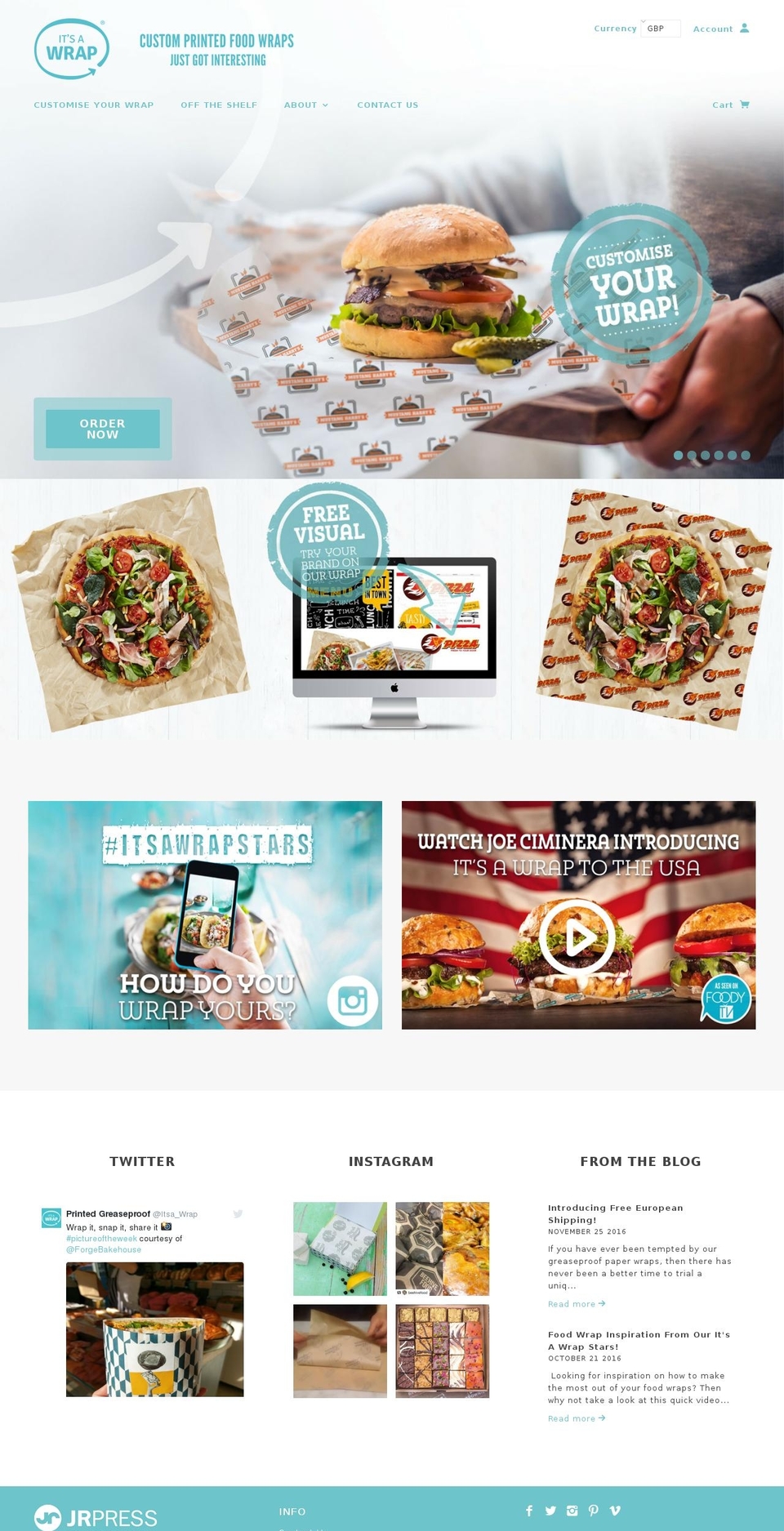 Galleria Shopify theme site example printedgreaseproof.com