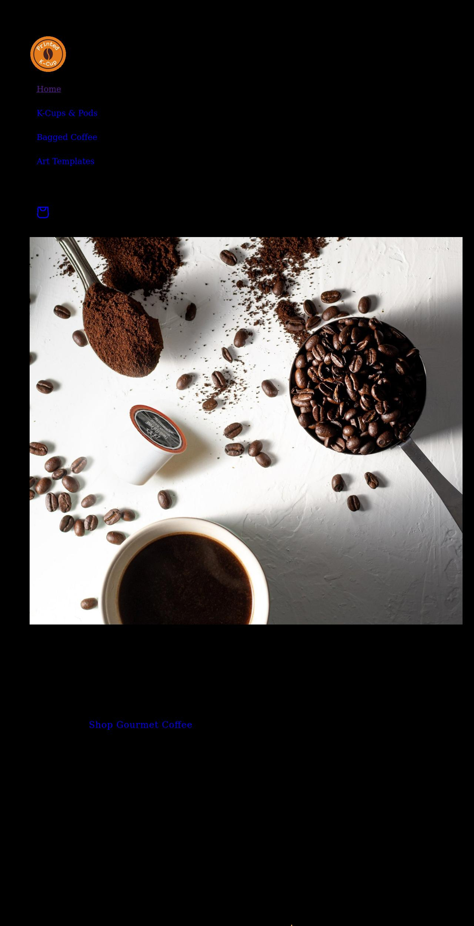 printedkcup.com shopify website screenshot