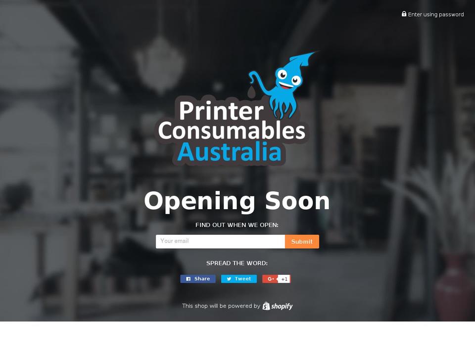 printerconsumables.com.au shopify website screenshot