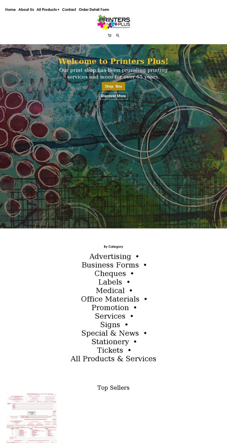 printersplusonline.com shopify website screenshot