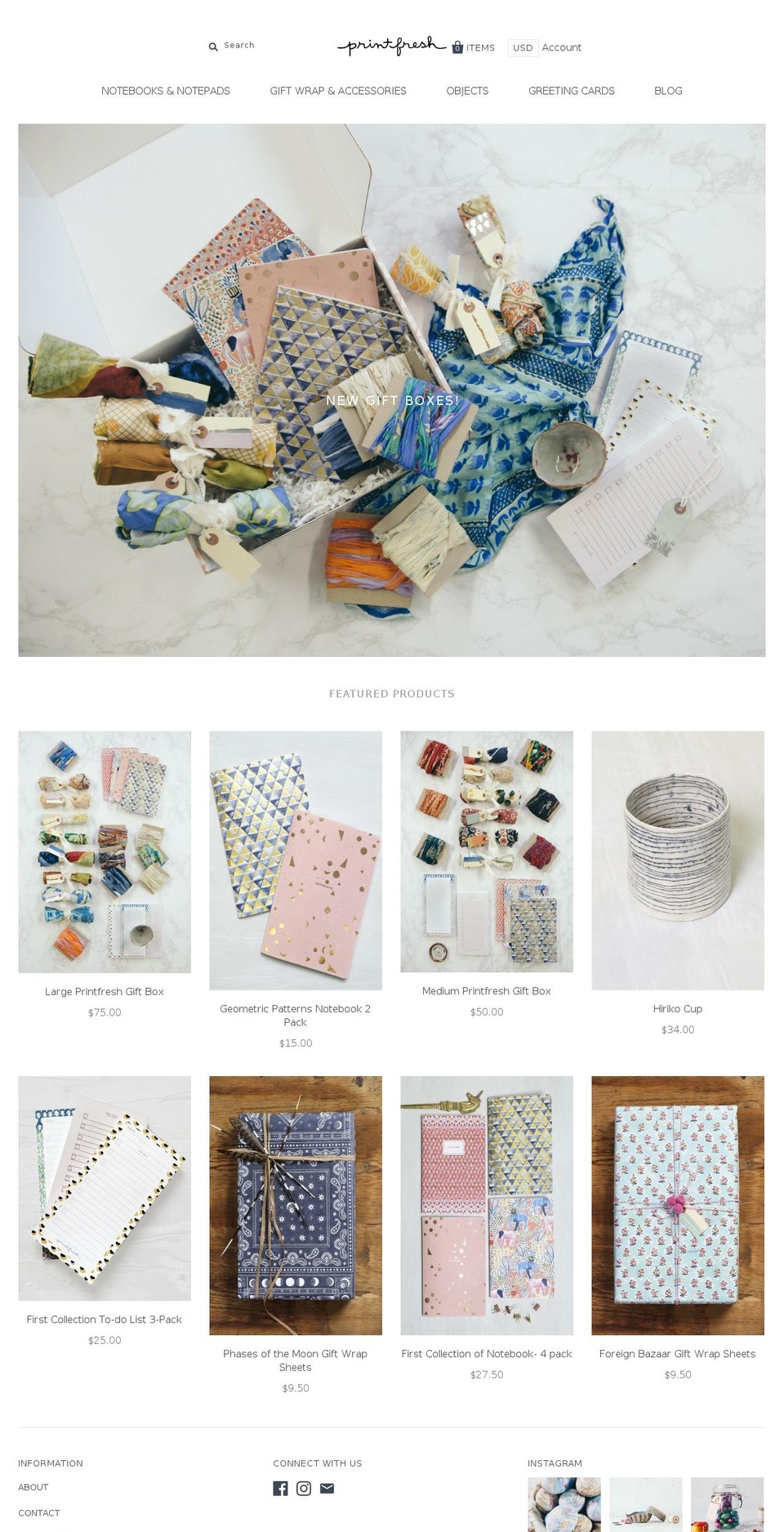 printfresh.com shopify website screenshot