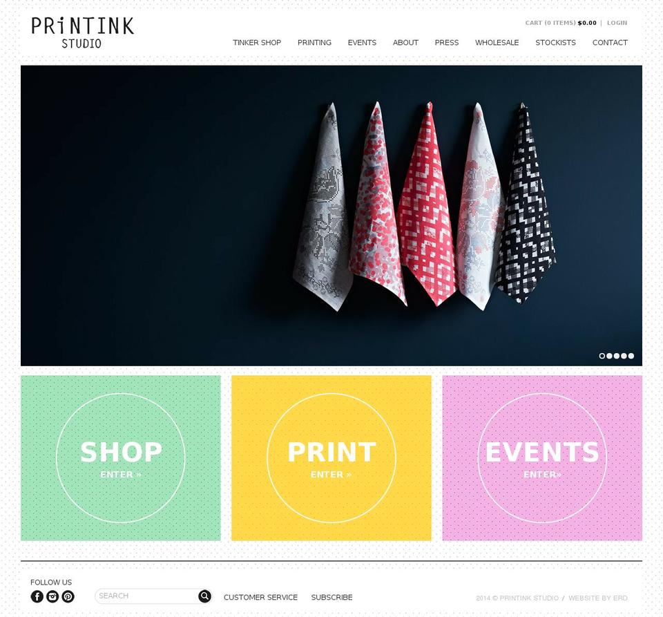 printinkstudio.com shopify website screenshot