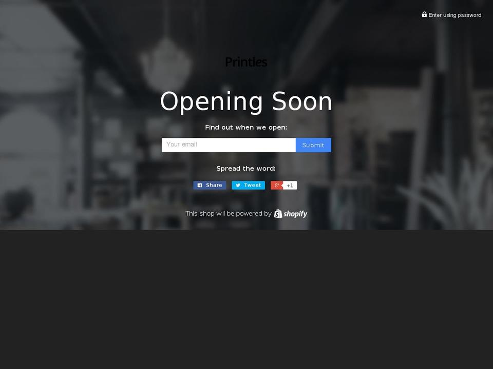 printles.com shopify website screenshot