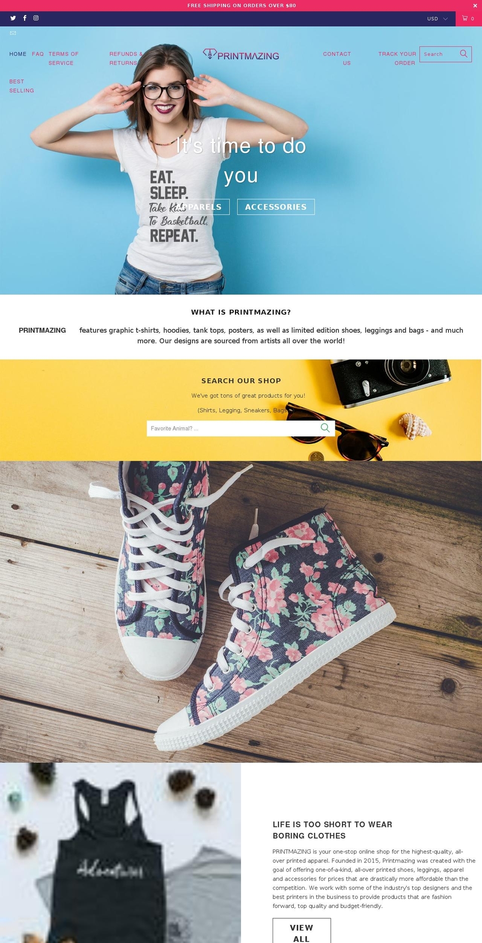 printmazing.com — Shopify storefront screenshot