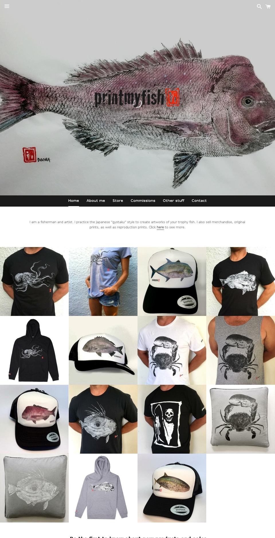 printmyfish.info shopify website screenshot