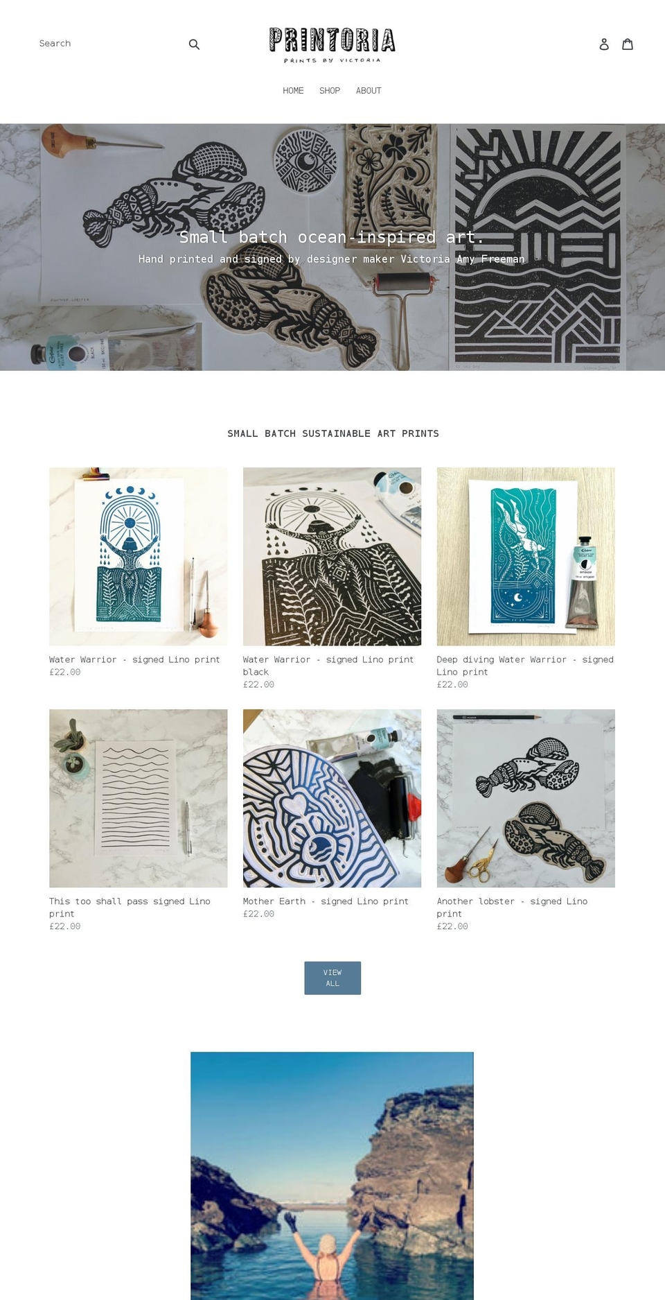 printoria.co.uk shopify website screenshot