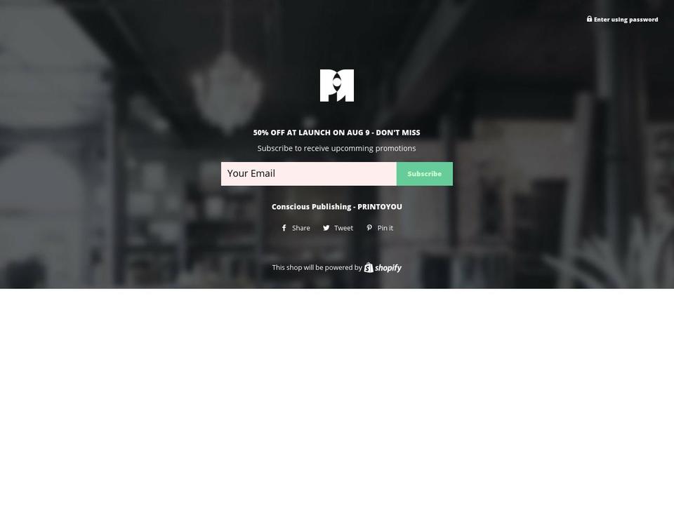 printoyou.com shopify website screenshot