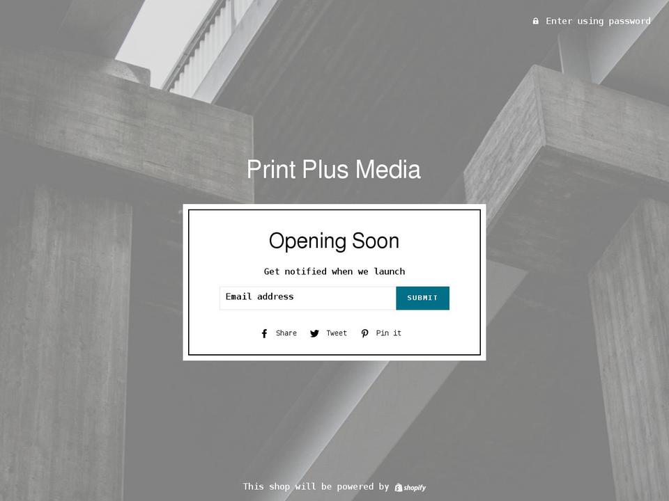 printplusmedia.com shopify website screenshot