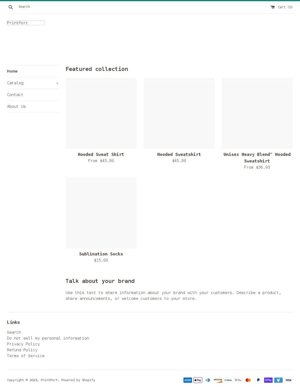 printport.net shopify website screenshot