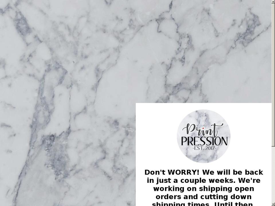 printpressions.com — Shopify storefront screenshot