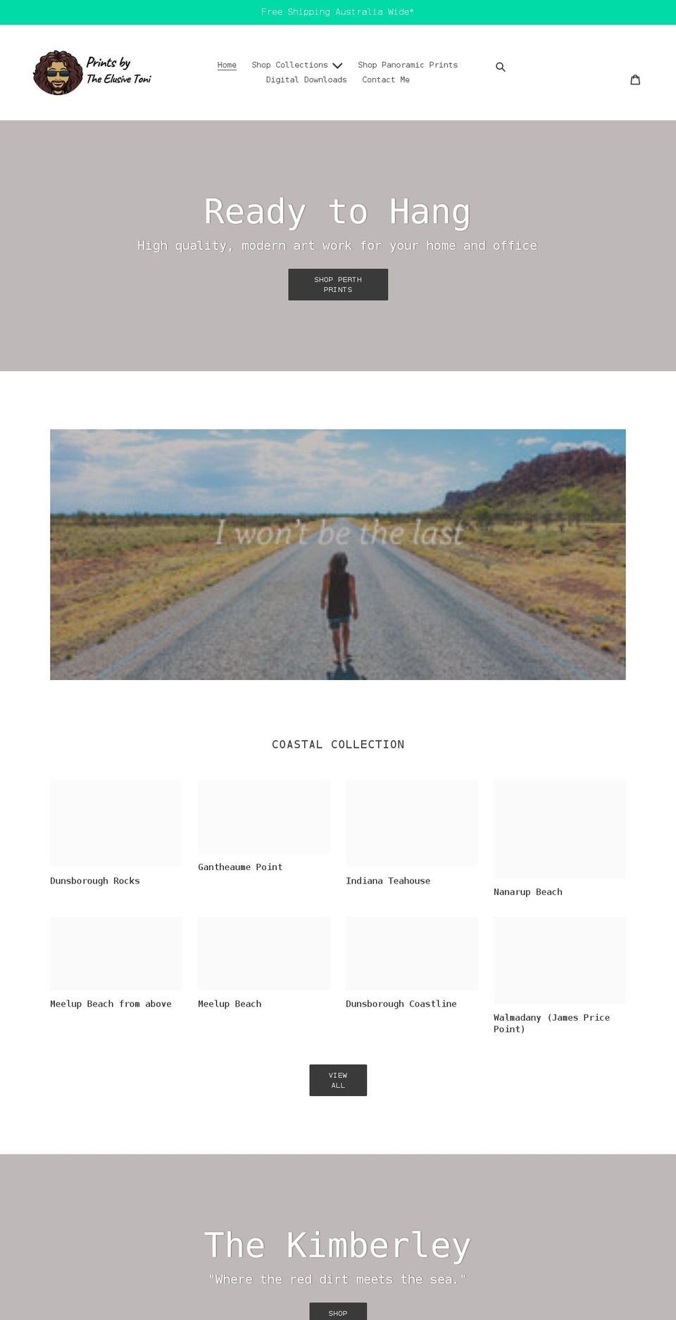 prints-by-toni.com shopify website screenshot