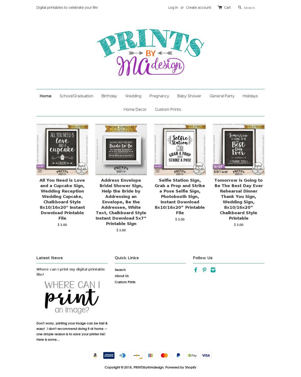 prints-madesign.com — Shopify storefront screenshot