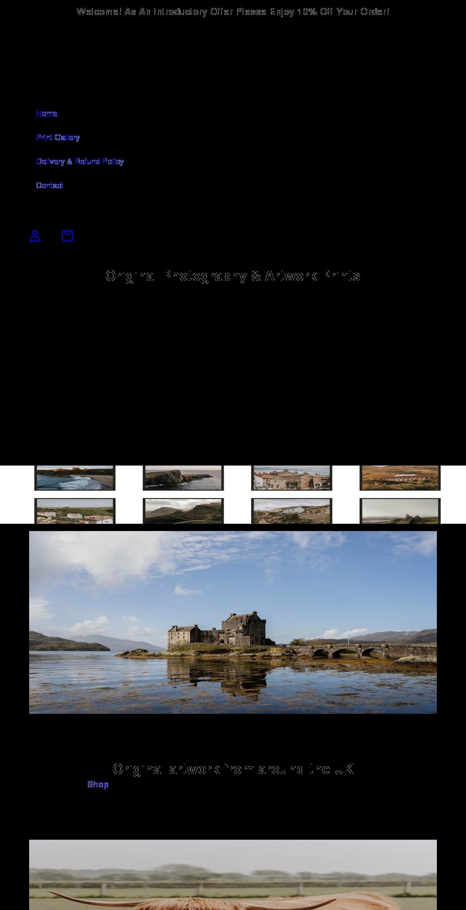 printsbyolivia.com shopify website screenshot