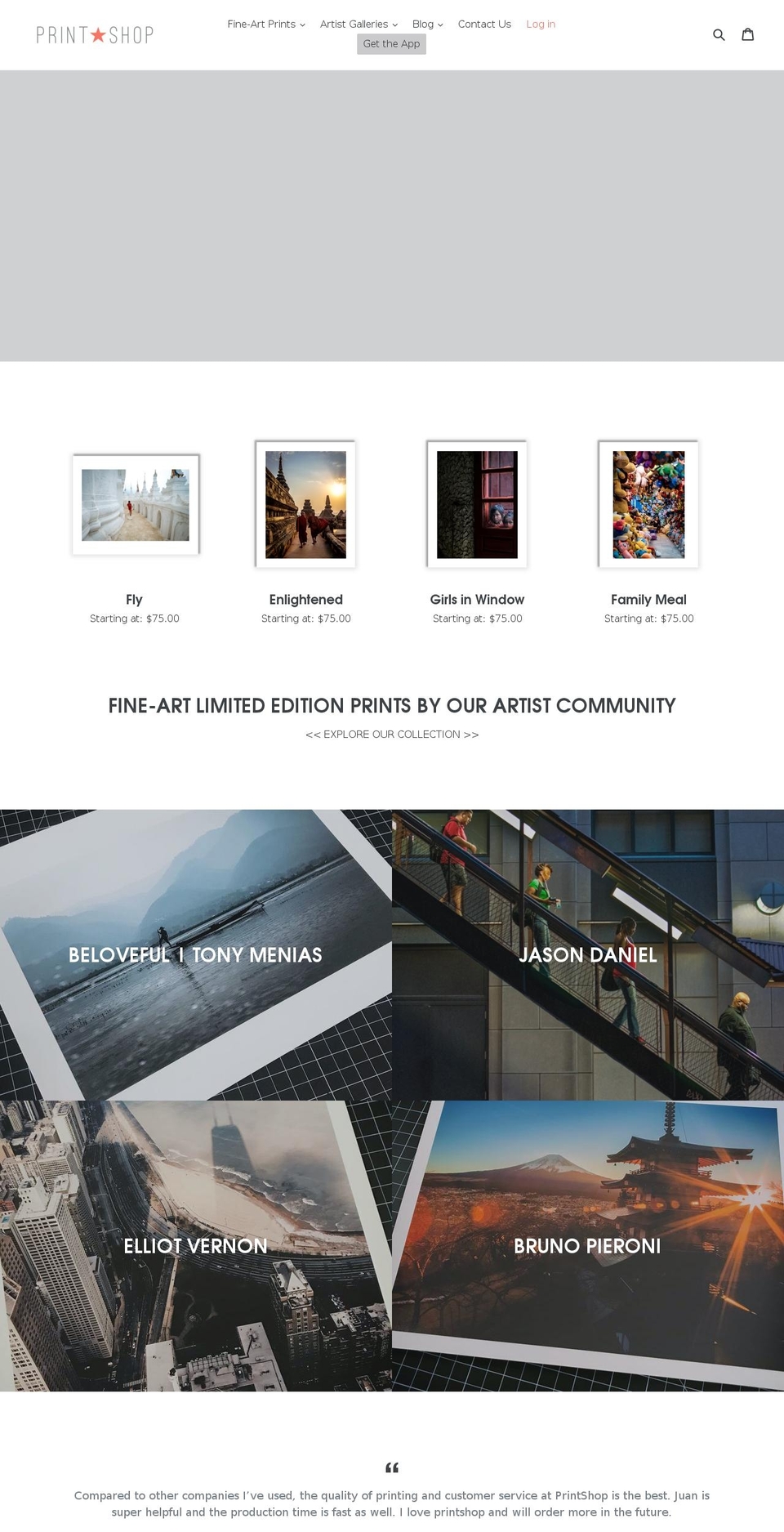 Tony Menias on Debut - 07\/31\/18 Shopify theme site example printshopapp.com