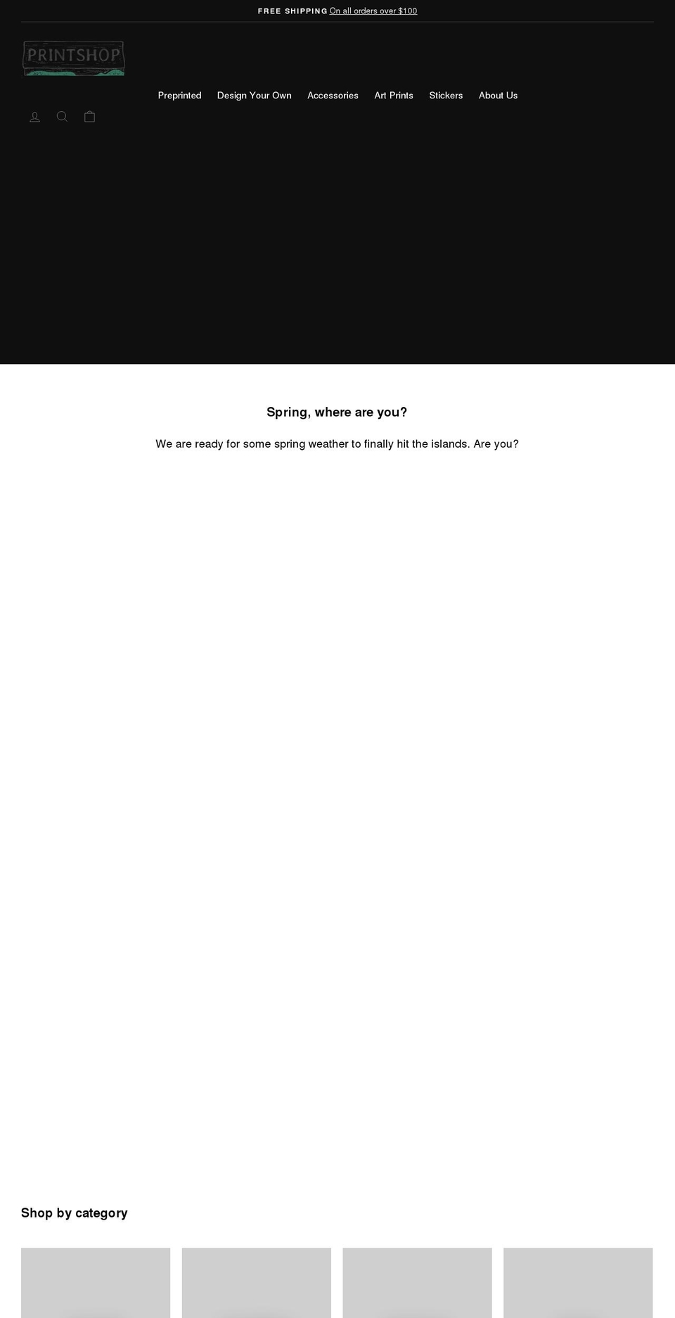 printshopnw.com — Shopify storefront screenshot