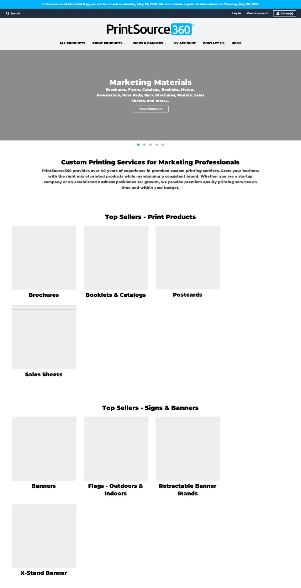 printsource360.com shopify website screenshot