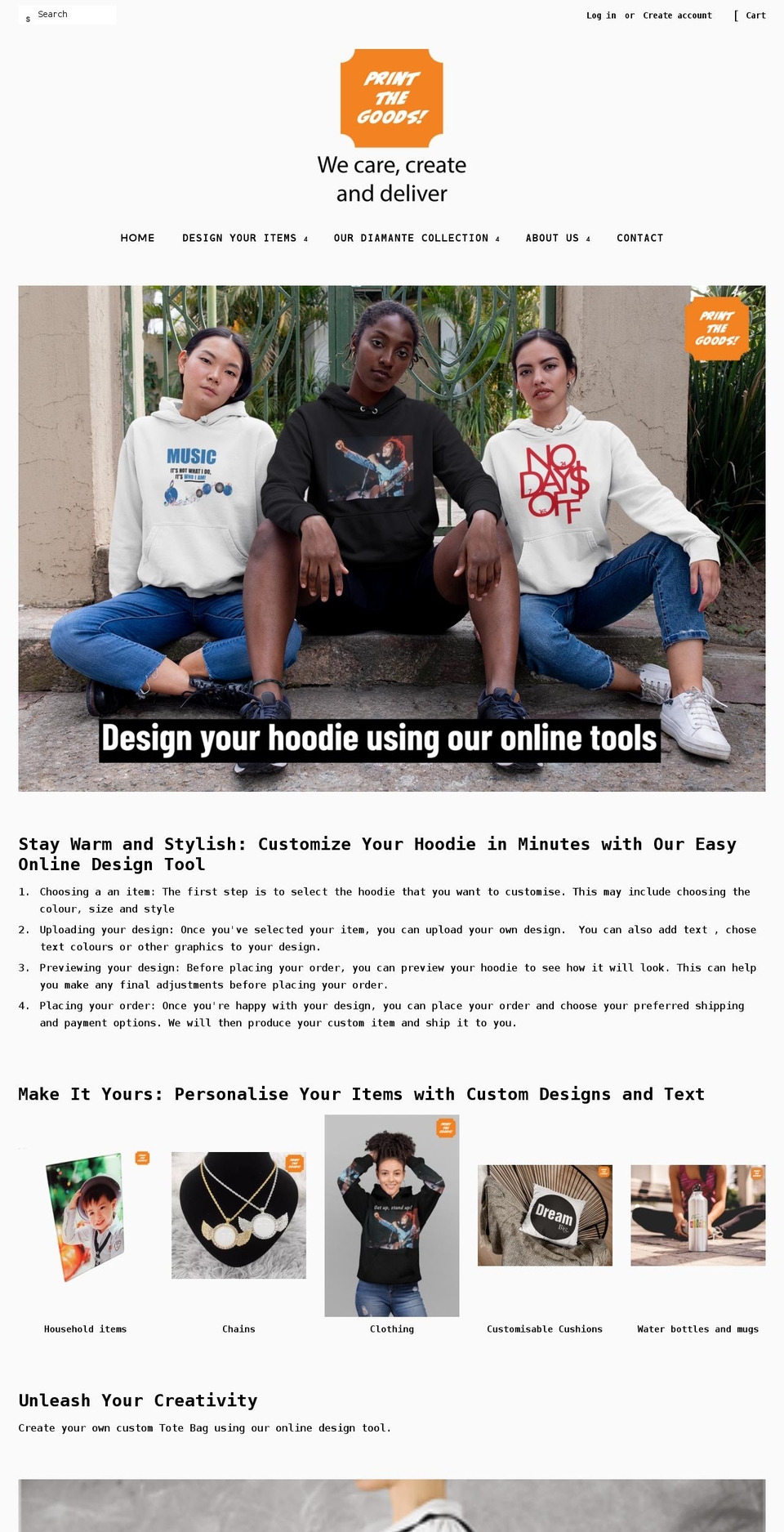 printthegoods.com shopify website screenshot