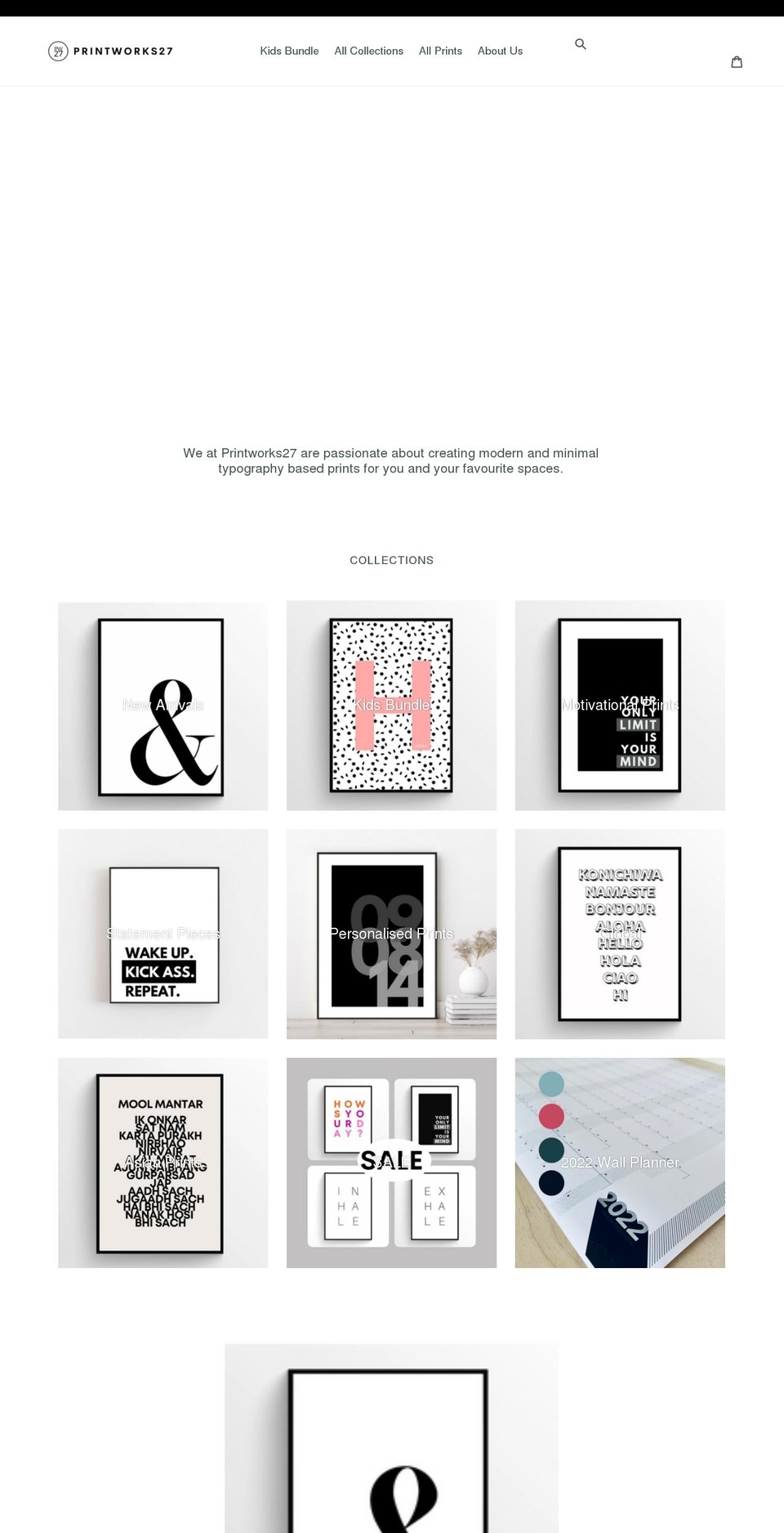 printworks27.com shopify website screenshot
