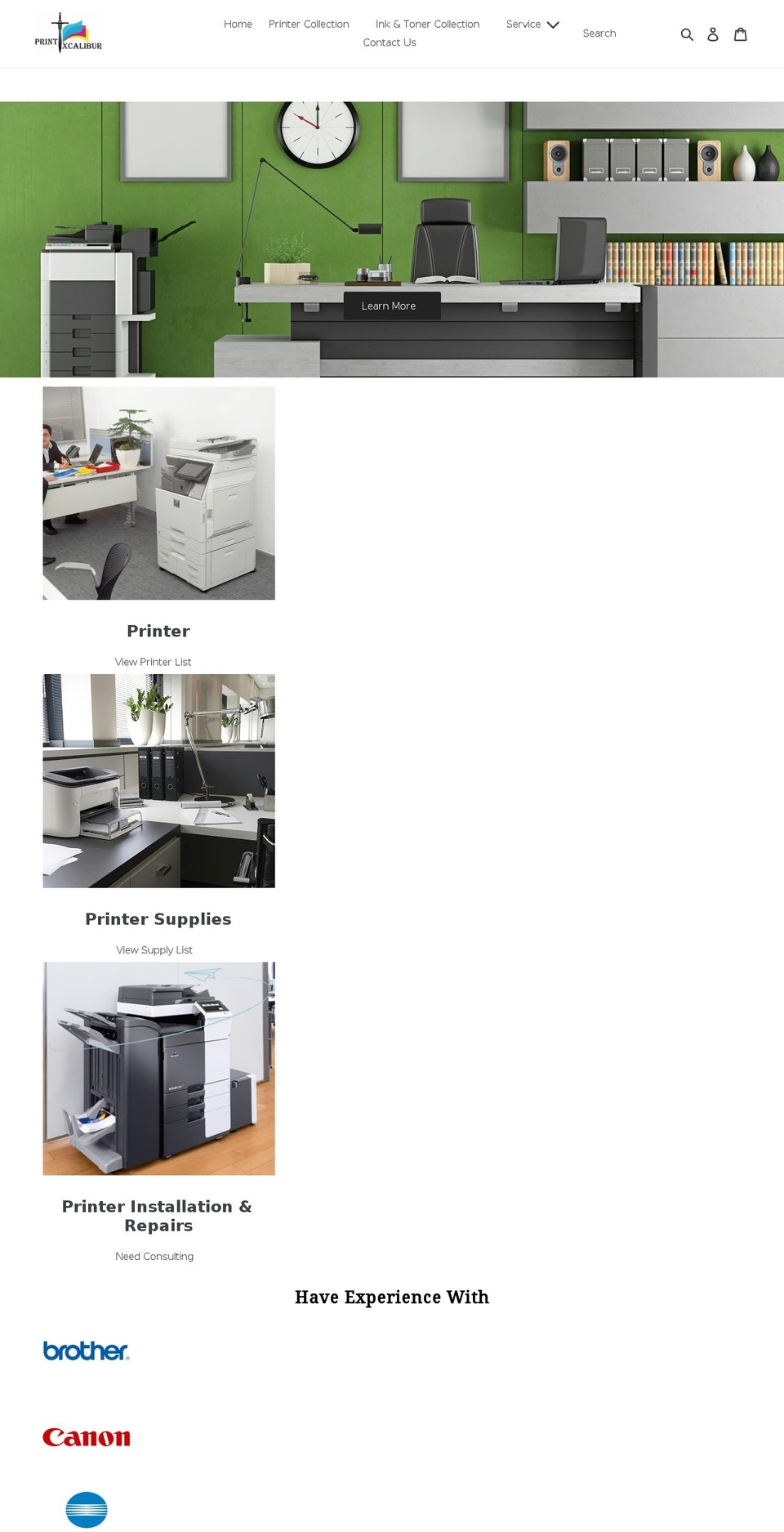 printxcalibur.com shopify website screenshot