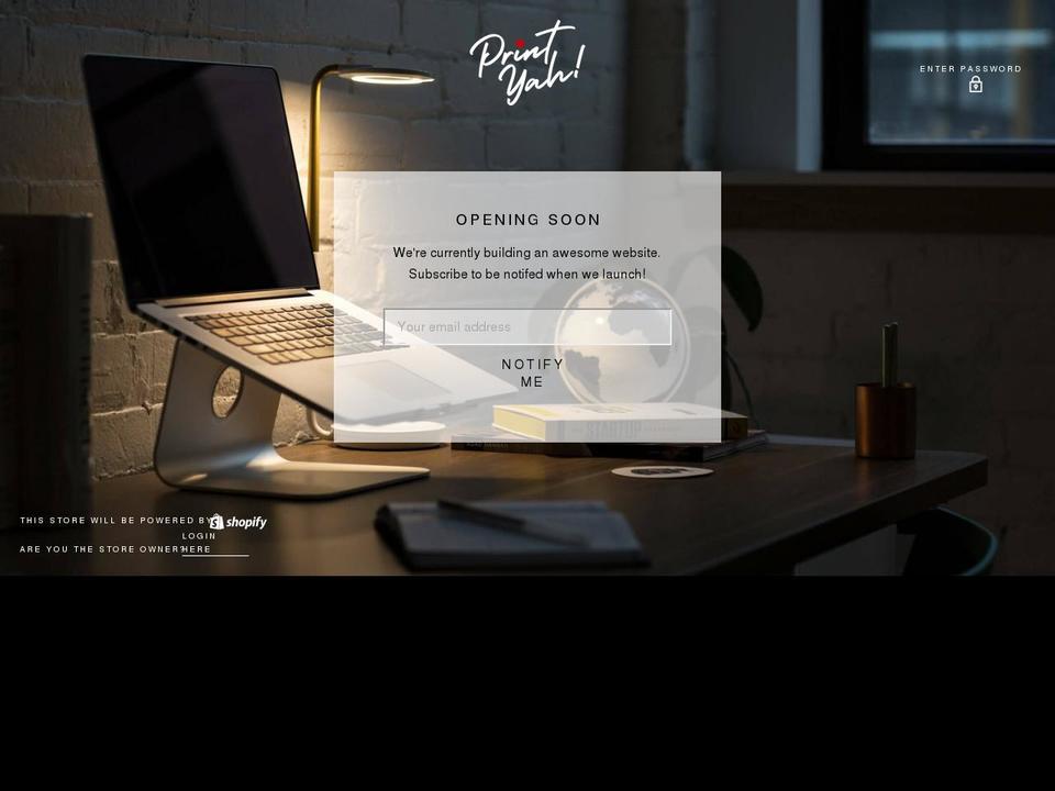 printyah.com shopify website screenshot