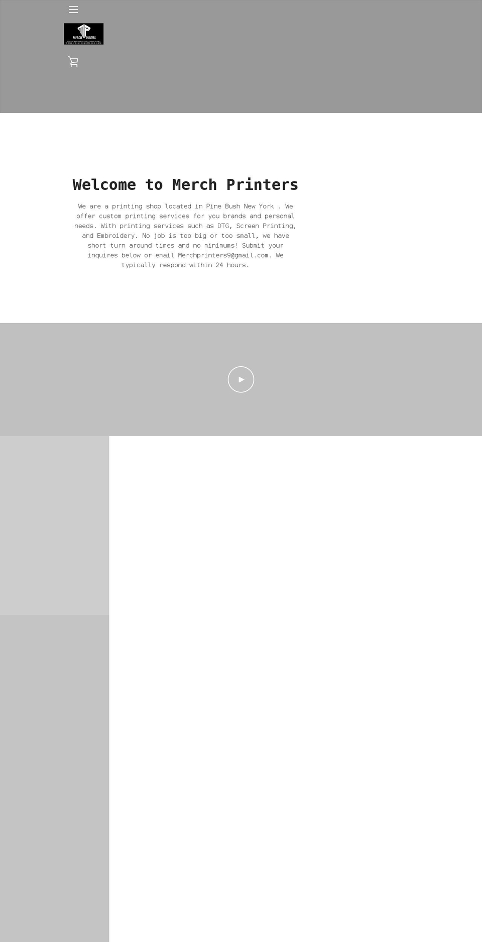 printyourmerch.com shopify website screenshot