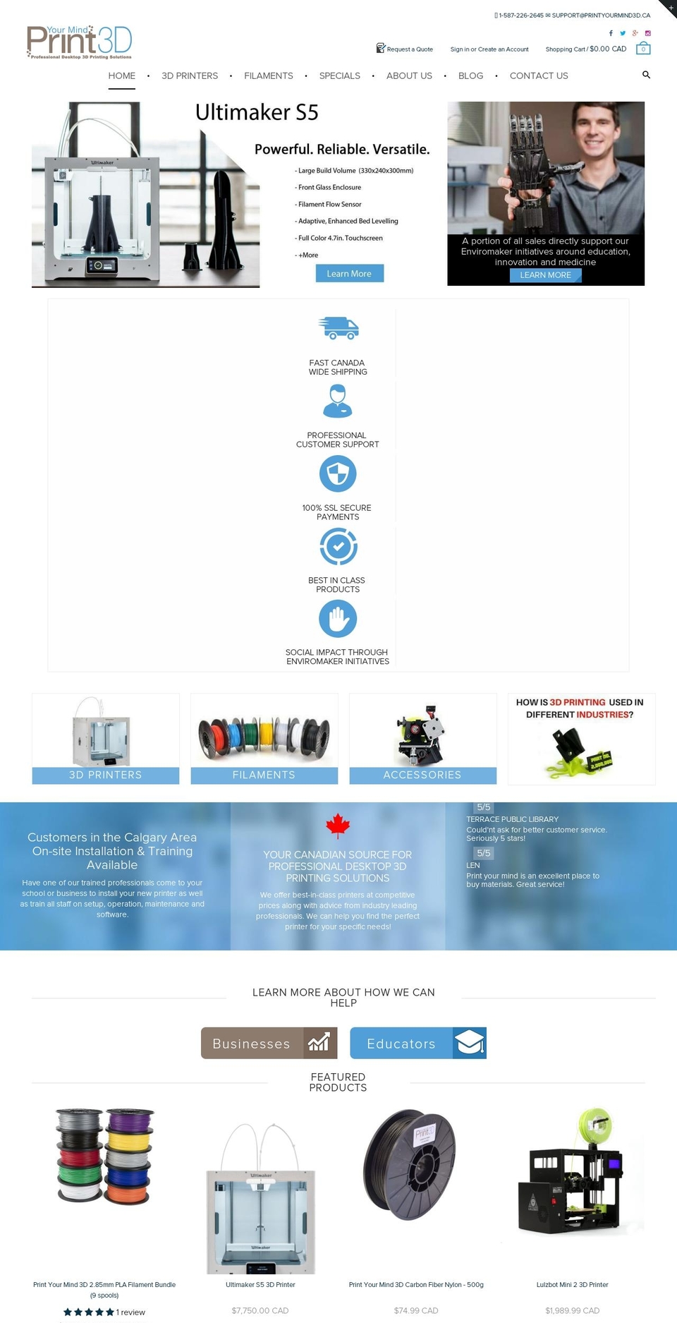 printyourmind3d.com — Shopify storefront screenshot