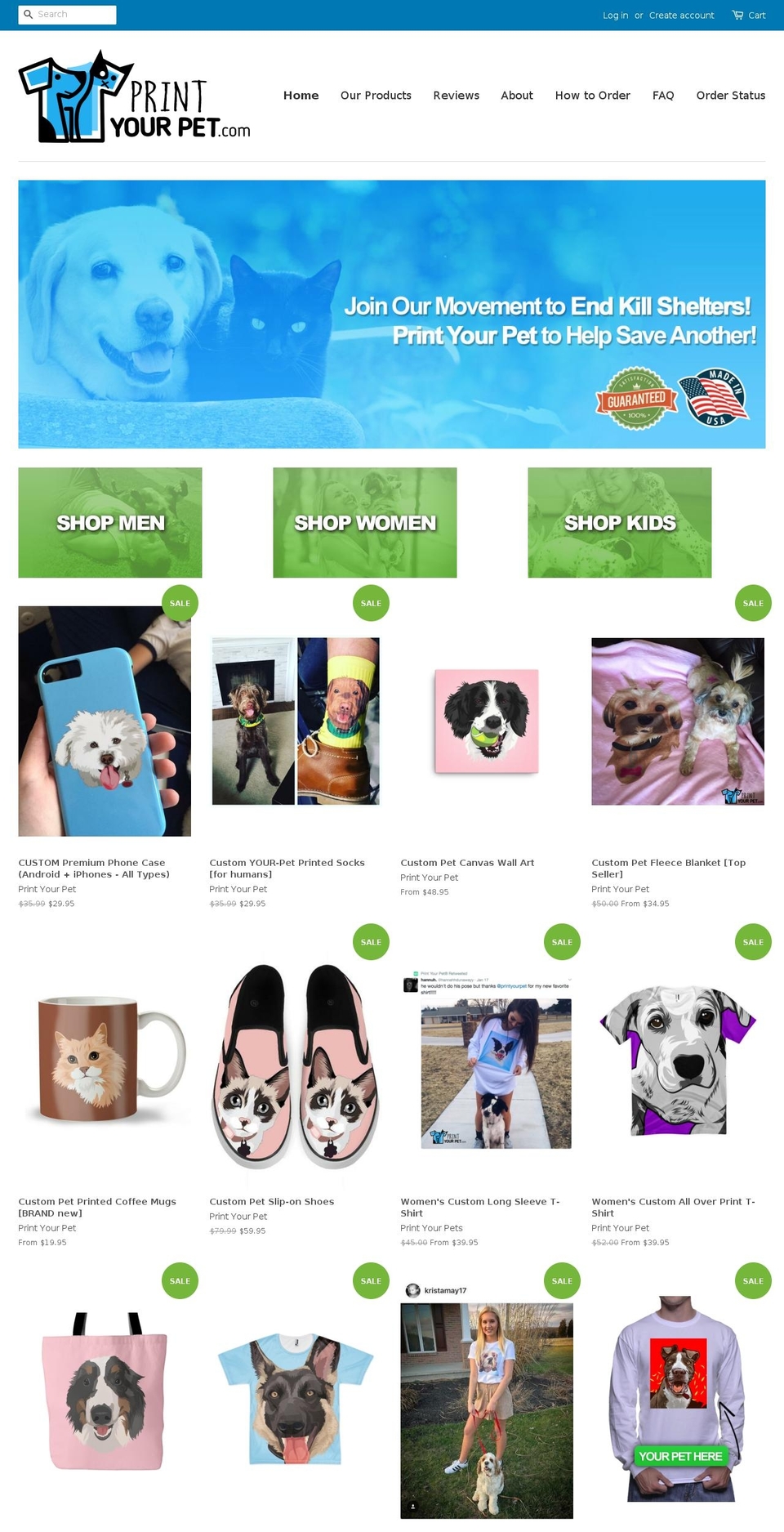 printyourpet.com shopify website screenshot