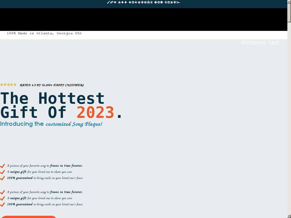 printyoursongs.com shopify website screenshot