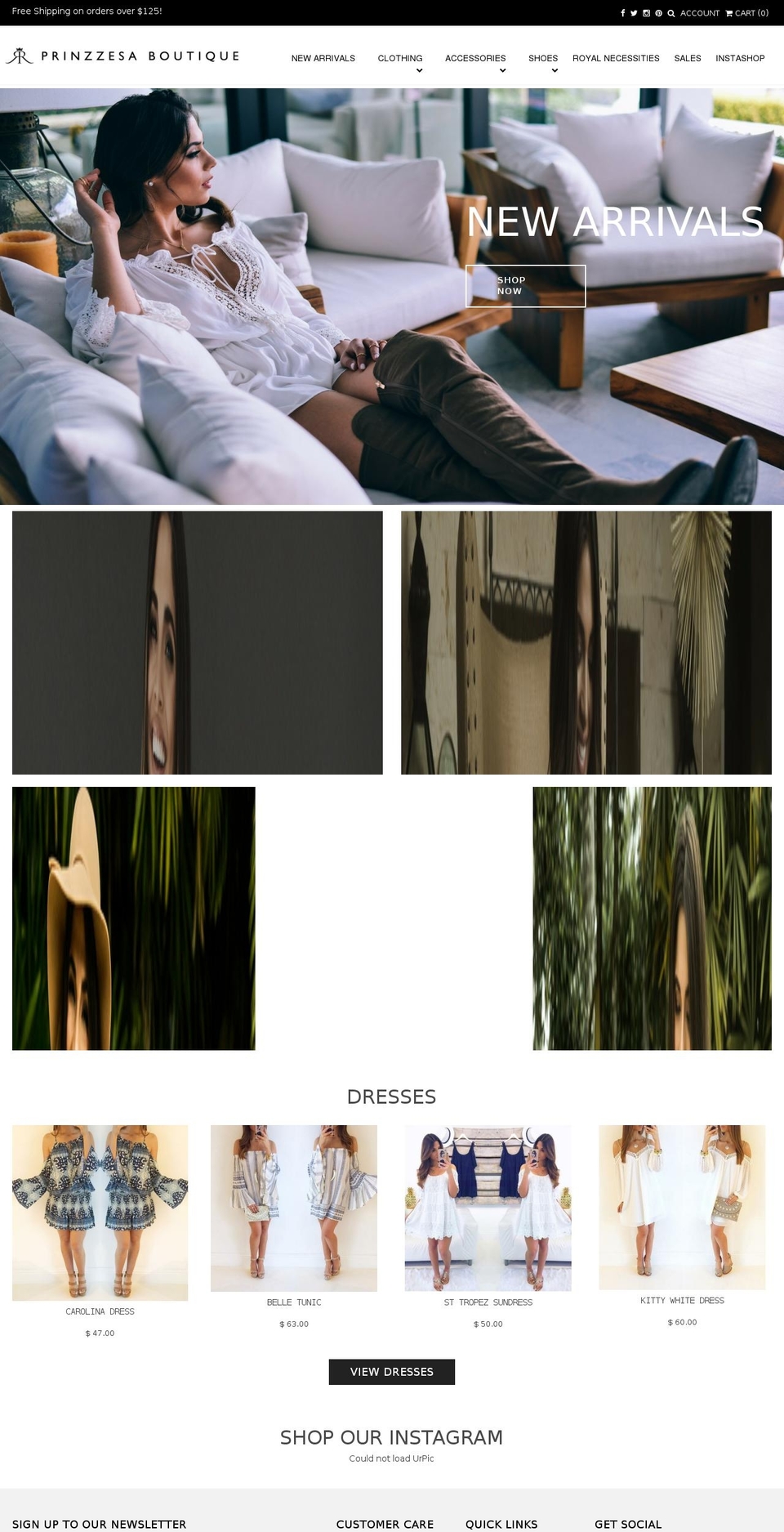 prinzzesa.com shopify website screenshot