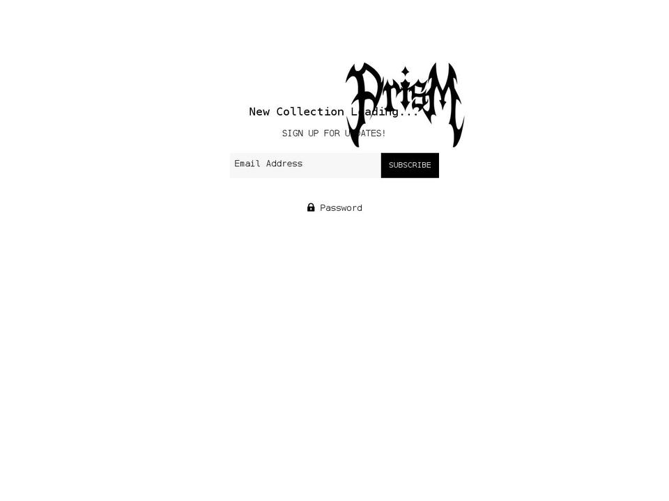 prism-worldwide.com shopify website screenshot