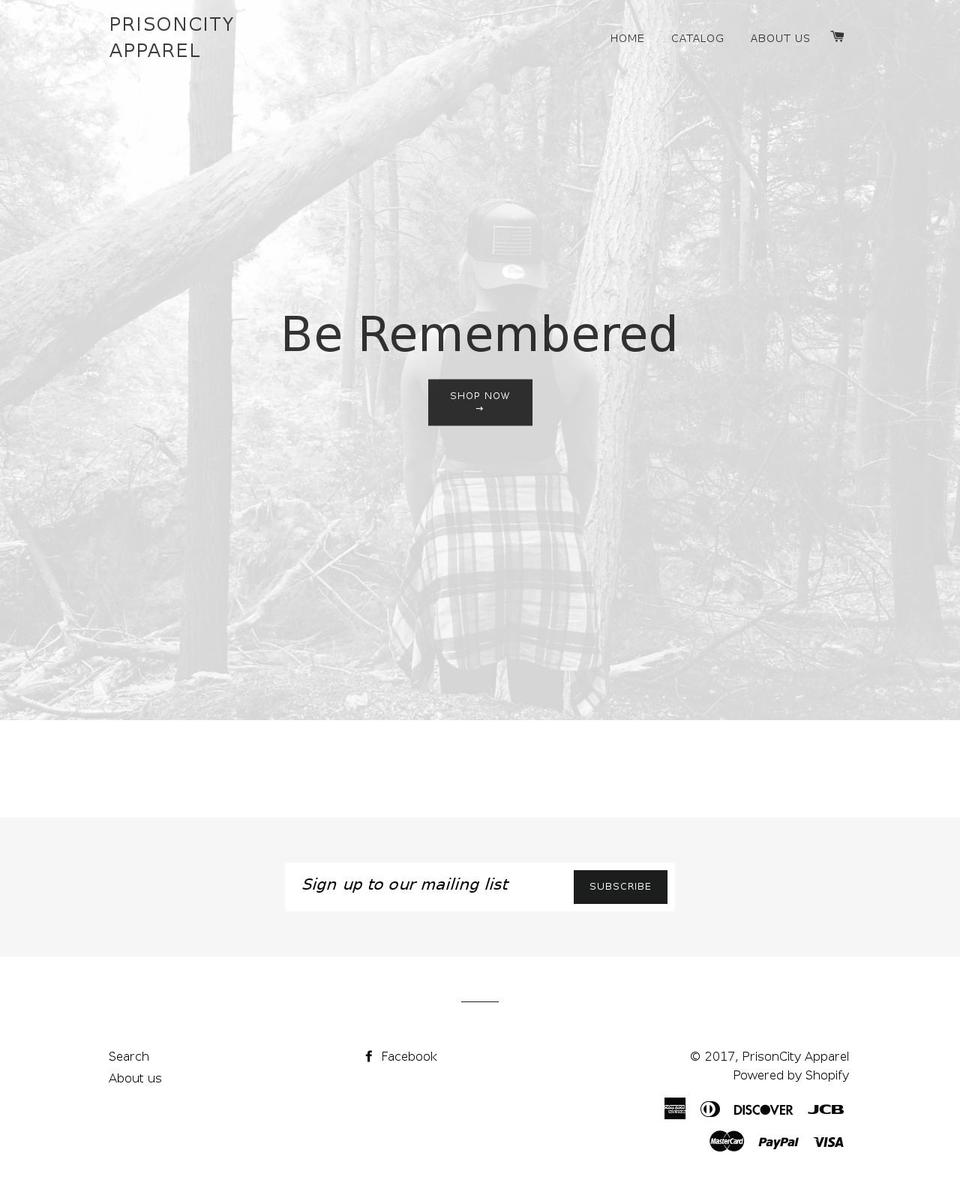 prisoncitystitches.com shopify website screenshot