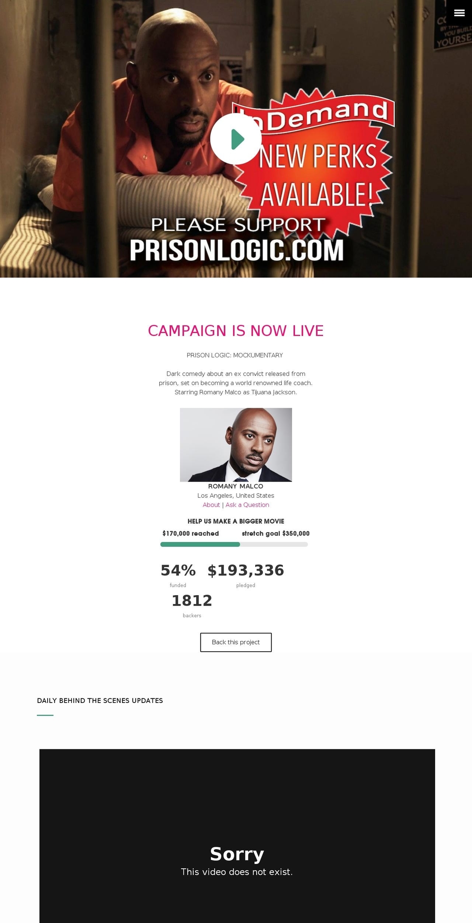 prisonlogic.tv shopify website screenshot