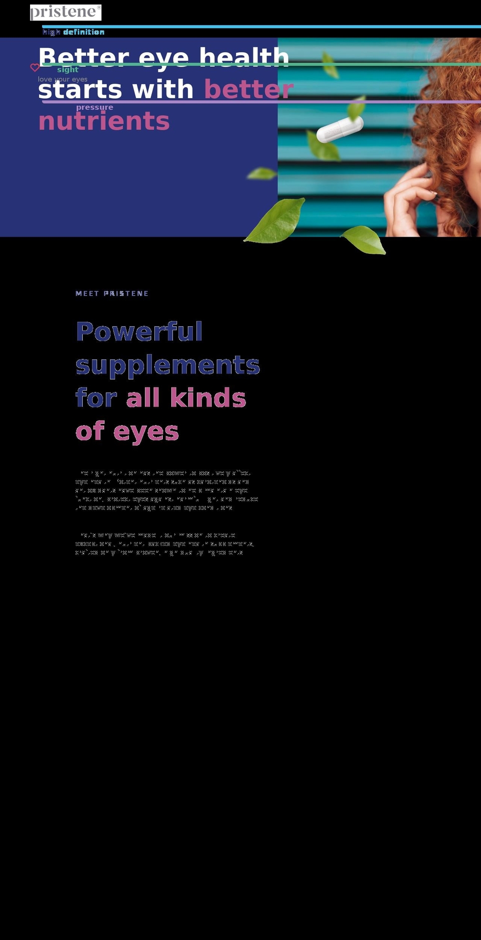 pristene.com shopify website screenshot