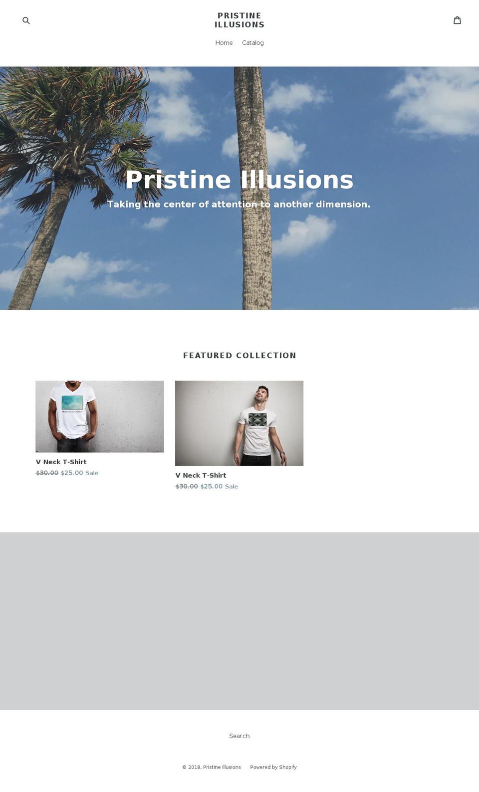 pristineillusions.com — Shopify storefront screenshot