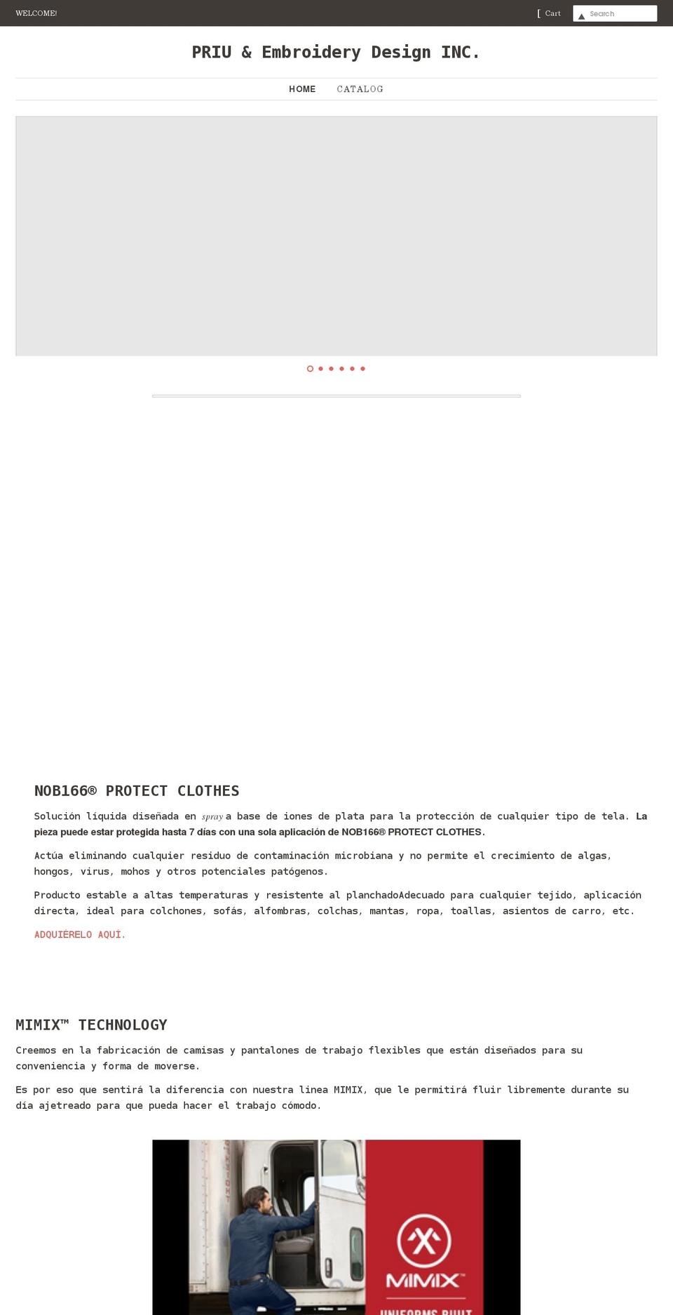 priuniforms.com shopify website screenshot
