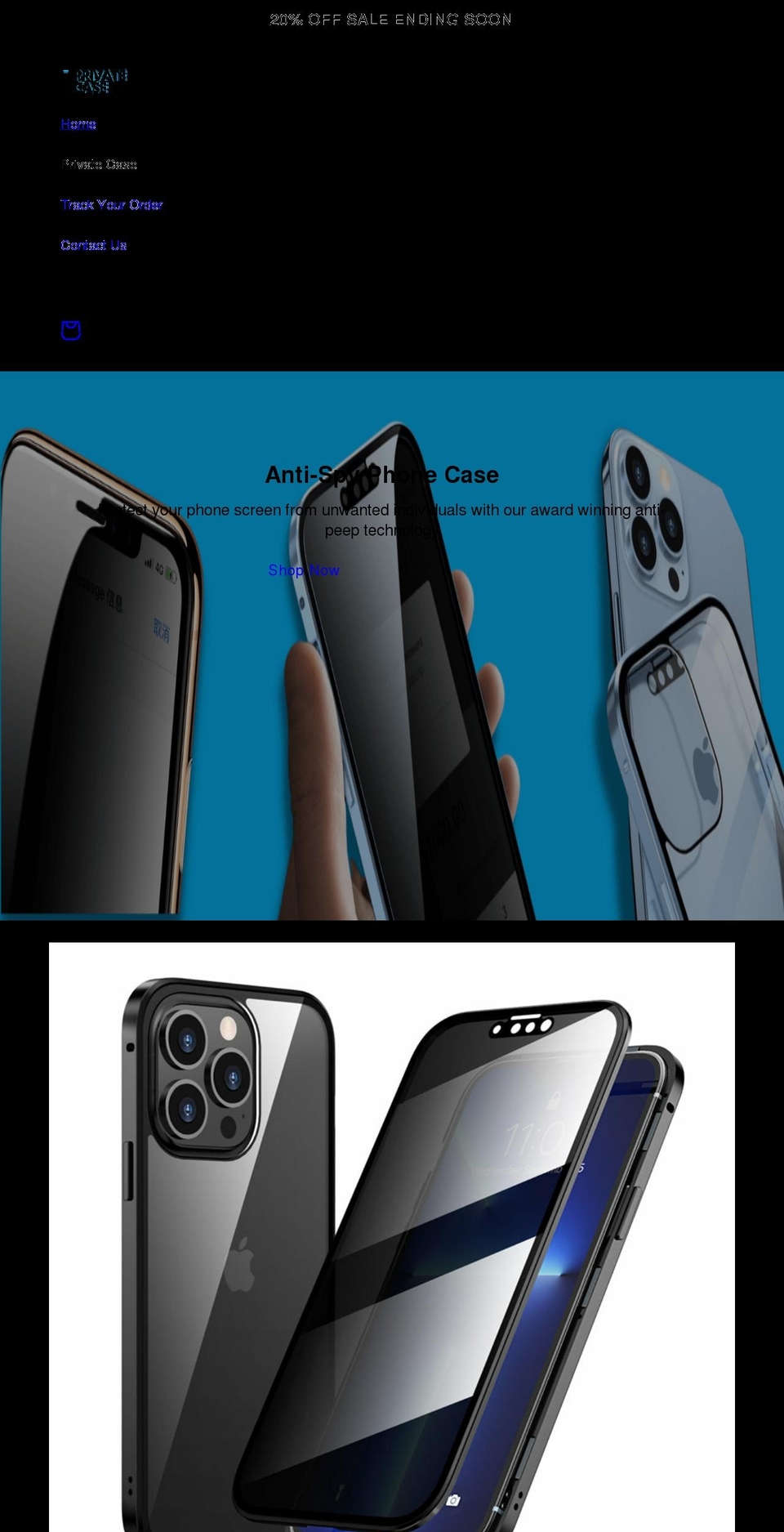 private-case.com shopify website screenshot