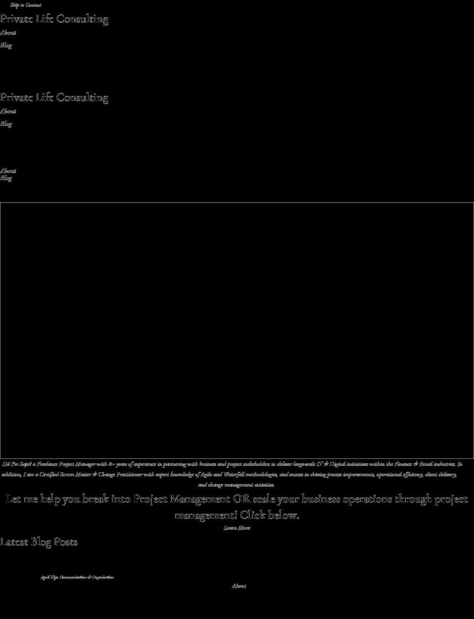 privatelifeextensions.com — Shopify storefront screenshot