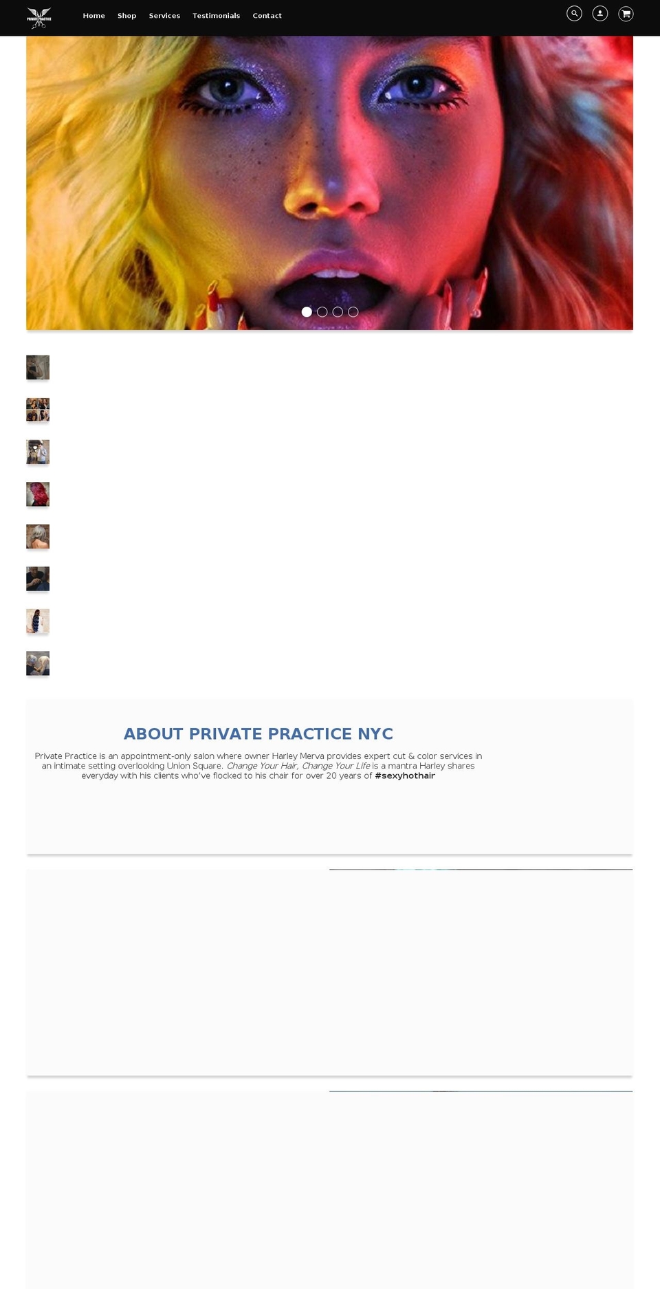 privatepracticenyc.com shopify website screenshot