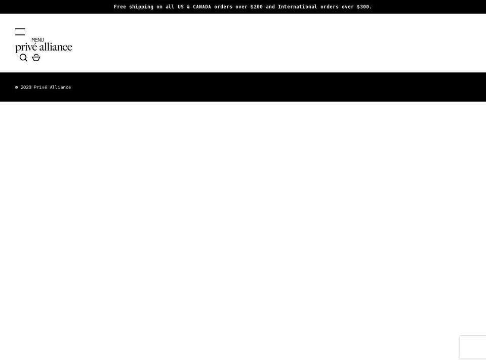 privealliance.com shopify website screenshot