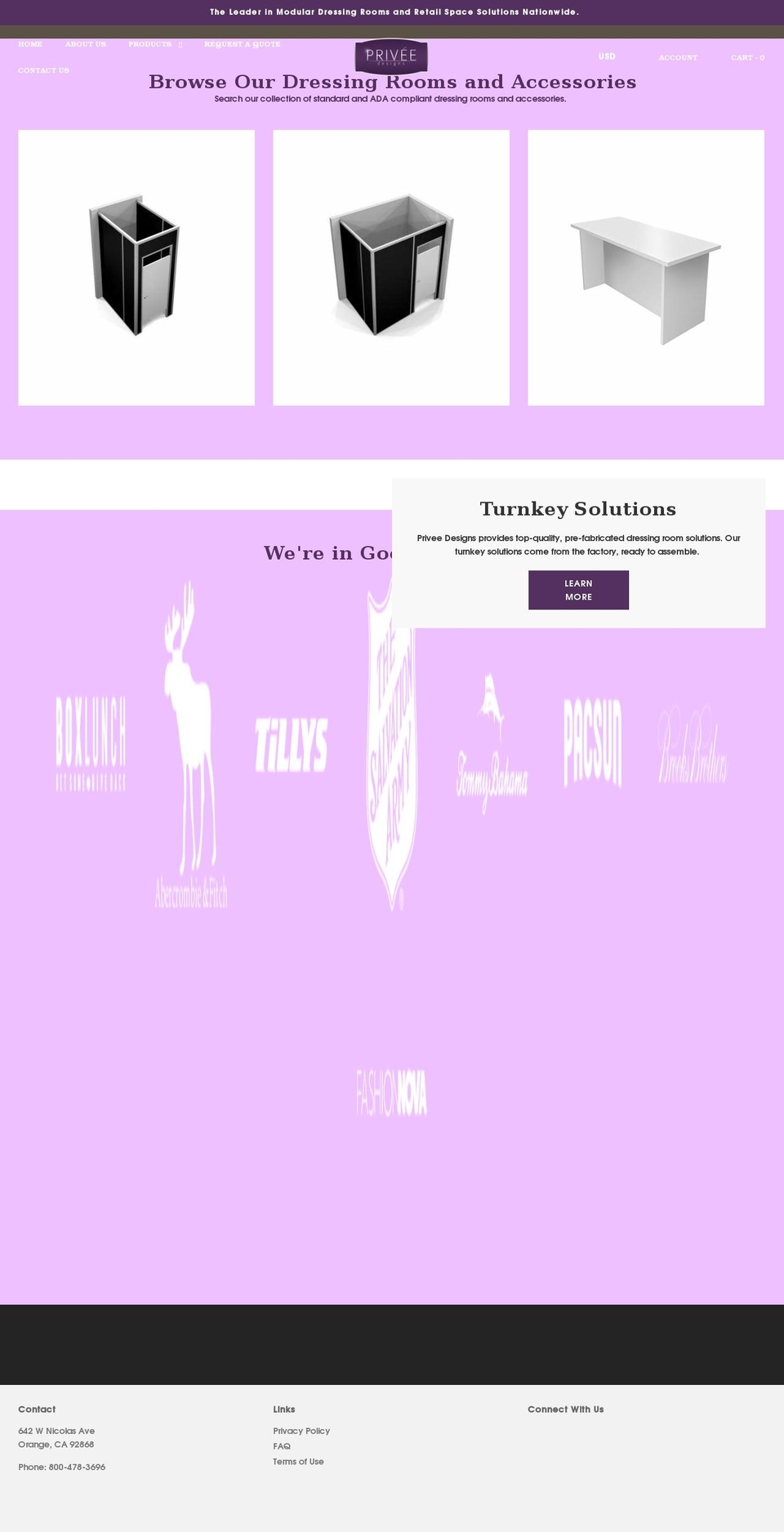 priveedesigns.com shopify website screenshot