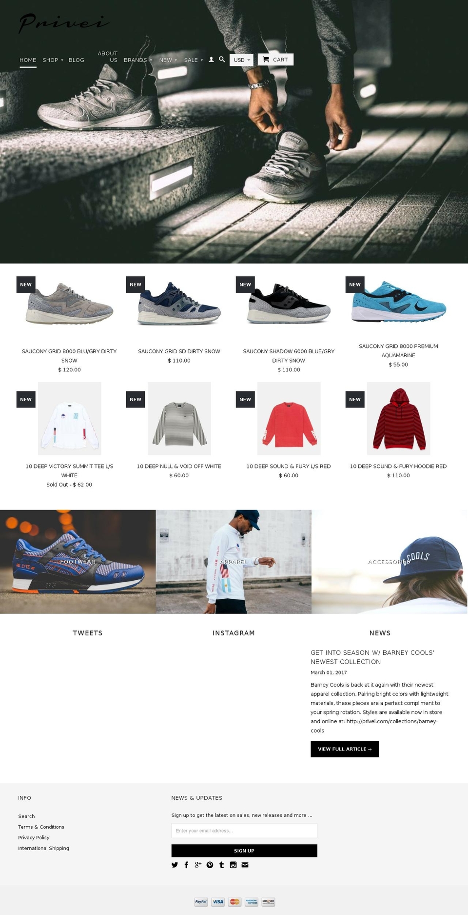 privei.com shopify website screenshot