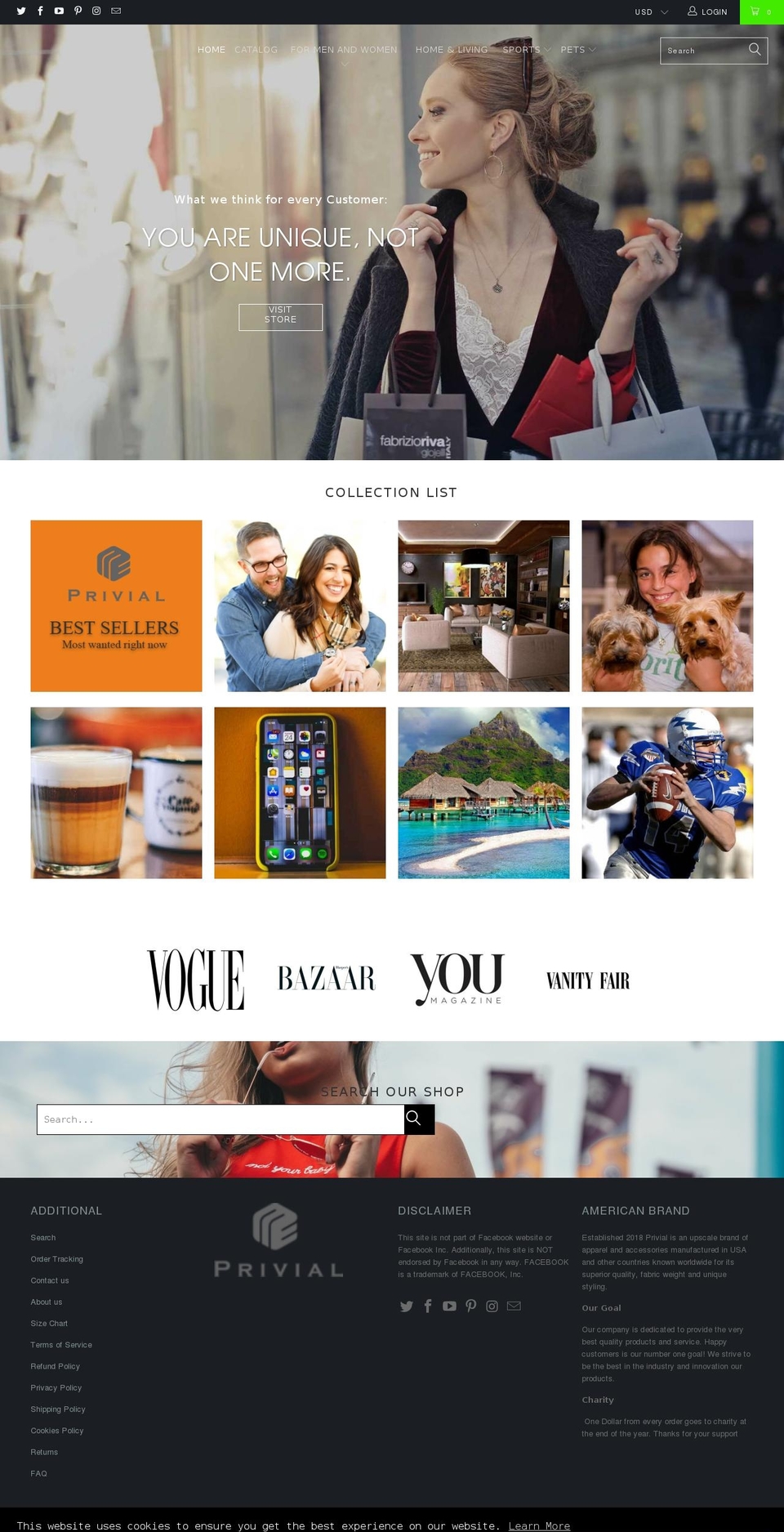 privial.com — Shopify storefront screenshot