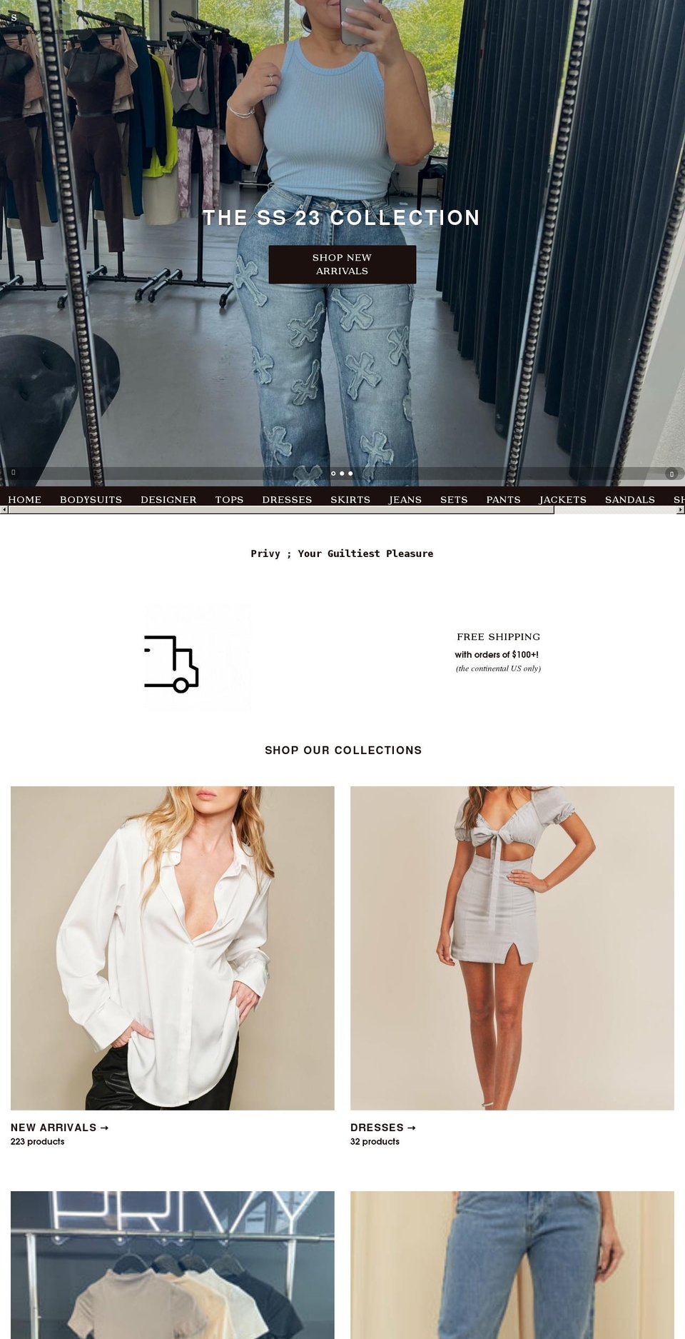 privyboutique.net shopify website screenshot